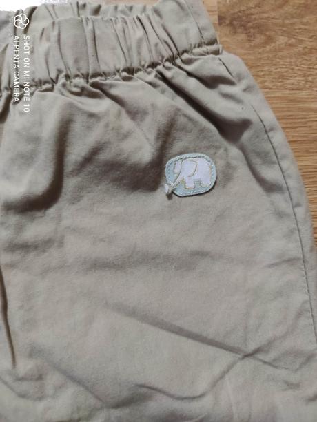 Zateplene nohavice, len oprane, vertbaudet,80