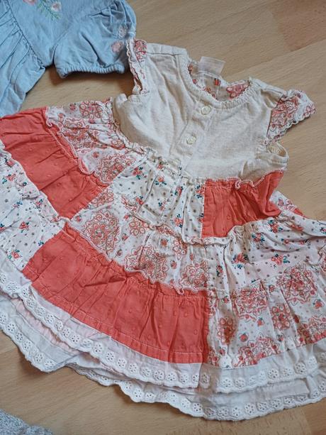 2x letné šatičky v.62 / 1-3mesiace, f&f,62