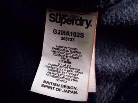 Tmavomodrá do čierna, superdry,m