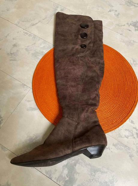 Vysoké semišové čižmy, 38
