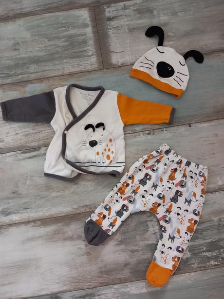 Psíkový komplet pre novorodenca, 56