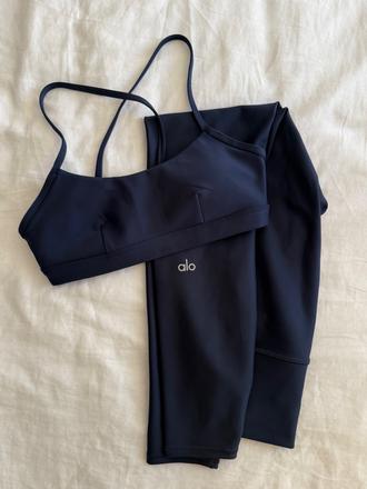 Tmavomodrý set alo yoga airlift (xs), nike,xs