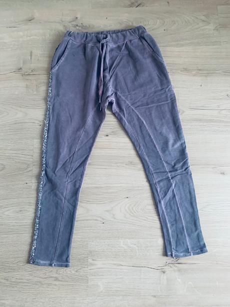 Teplaky s flitrami, m