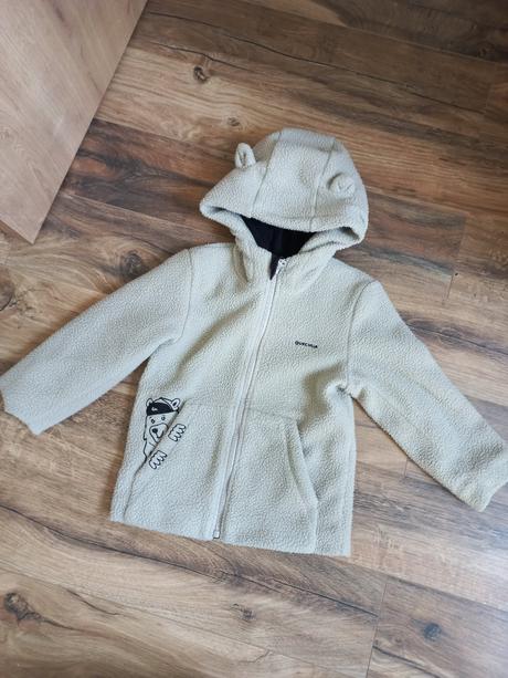 Detská turistická fleecová mikina mh500 2-3 rokov, quechua,98