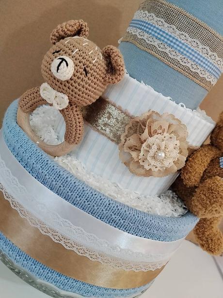 Luxusná plienková torta pre chlapčeka, 