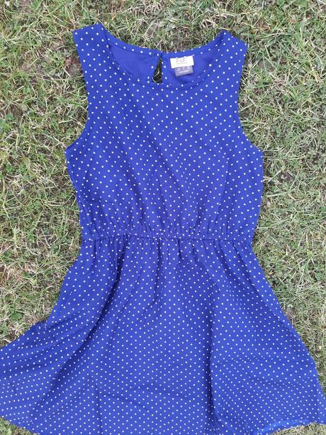 Zľava. šaty modré f&f velk. 8/9 rokov., f&f,128