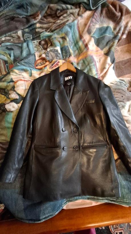 Dámska kožená bunda dkny, dkny,s