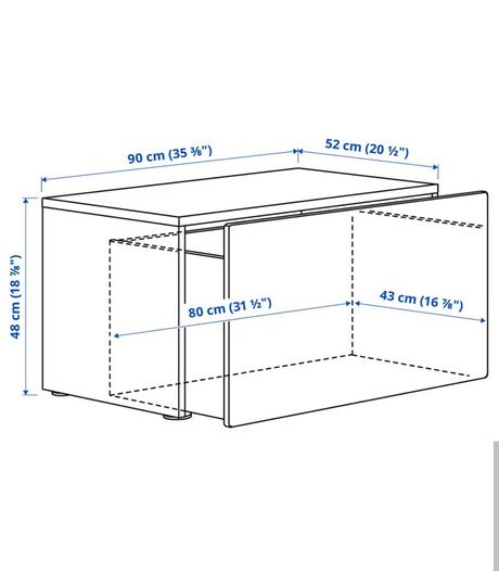 Ikea stuva lavice s úložným priestorom, 
