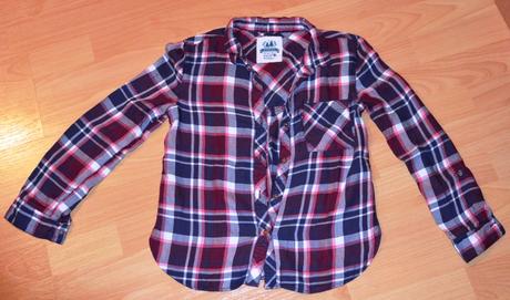 Bavlnena kockovana bluzka 134/140, c&a,134