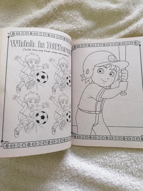 Omaľovánka anglická go diego go,