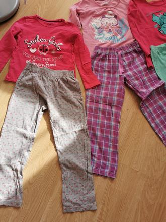 Pyžamo rozovo-sede srdieckave, lupilu,110