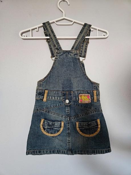 Vintage rifľové šaty 92/98, 92