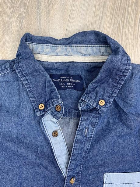 Riflova košeľa, pull&bear,l