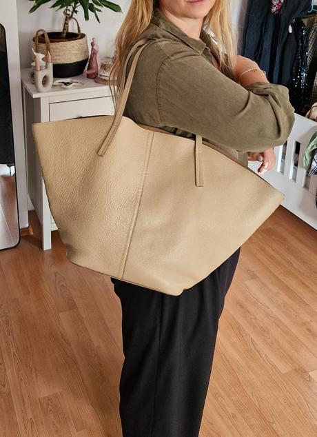 Maxi kožená taška massimo dutti,