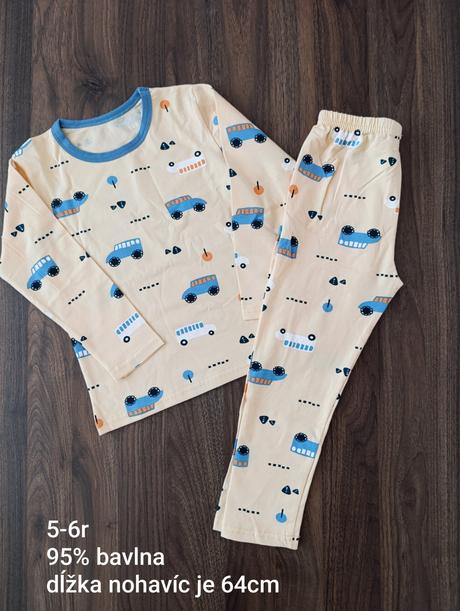 Dvojdielne bavlnené pyžamo motív auta, 104 / 110 / 116 / 122