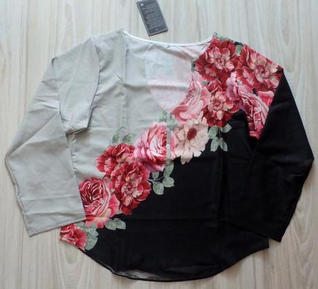 Dámska kvetinová blúzka, v. l/xl, 38 - xl