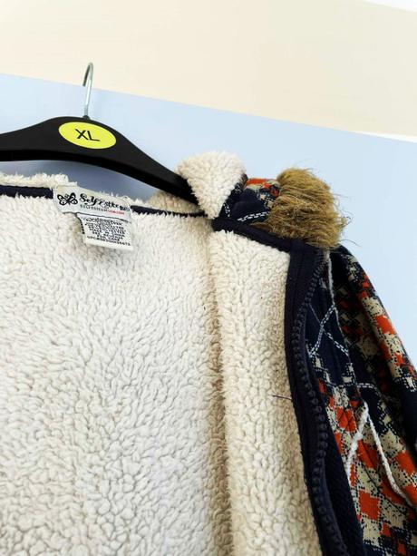 Teplá huňatá bunda m/l, m