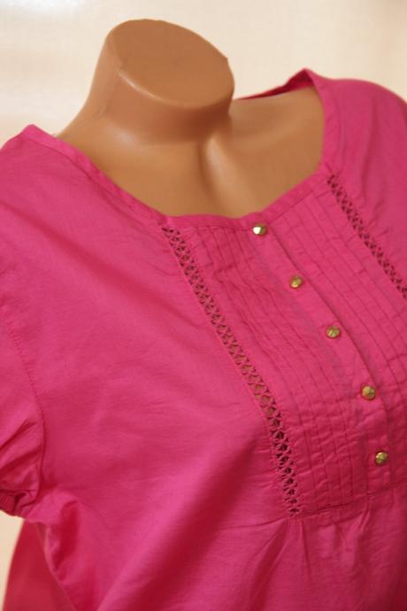 Bavlnená ružová blúzka, xl, xl