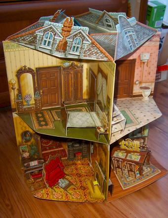 Viktoriánsky domček pre bábiky-3d kniha,