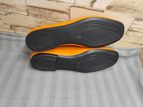 Vagabond 39 - dámske kožené oranžové baleríny, vagabond,39