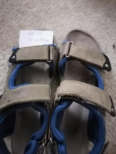 Kožené sandálky / papuče / prezúvky, protetika,31