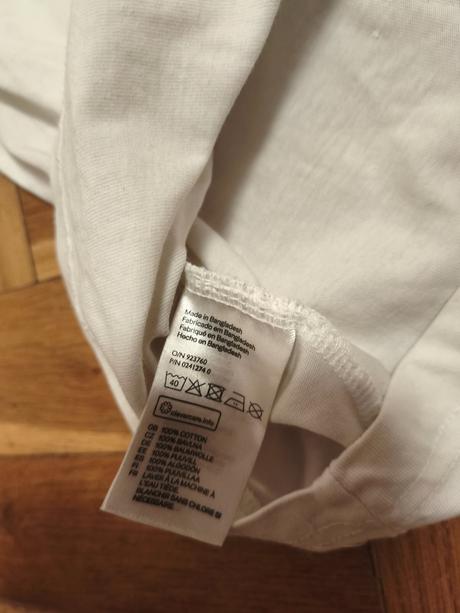 Tričko run dmc biele, h&m,m