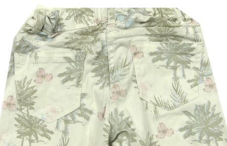 Farebné letné nohavice s palmami, 140