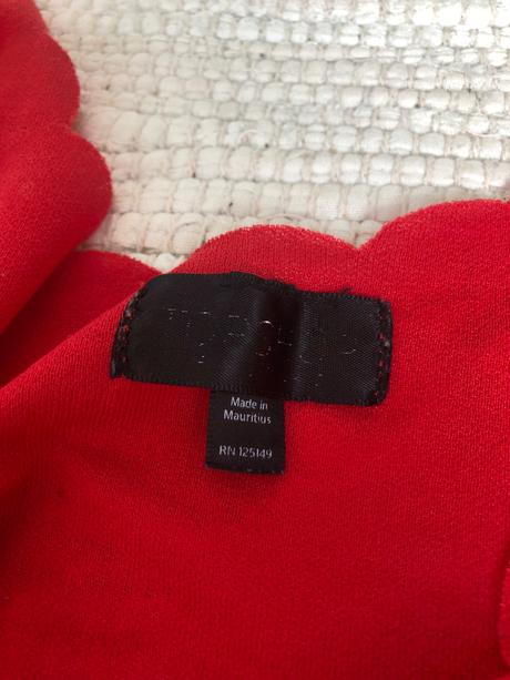 Červené tielko/ tričko, topshop,m