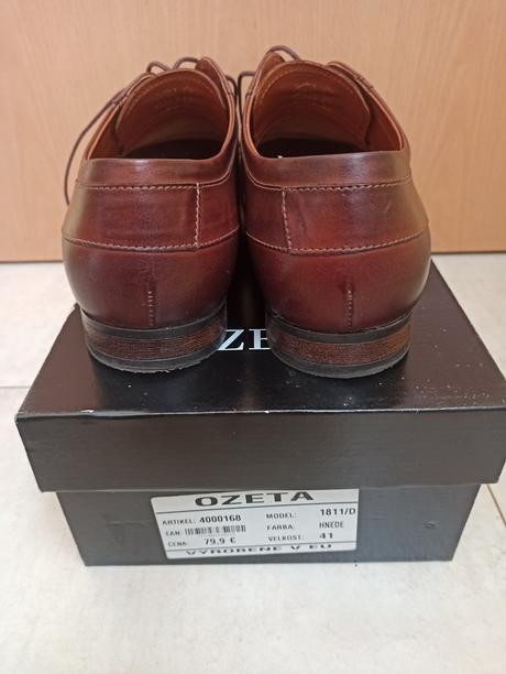 Kožené topánky ozeta, 41