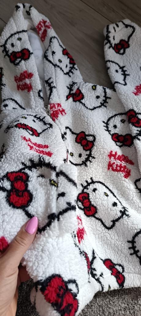 Teplá bundička hello kitty, h&m,164