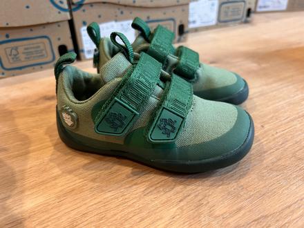 Affenzahn barefoot plátenky cotton frog - green, affenzahn,22 / 31 / 32