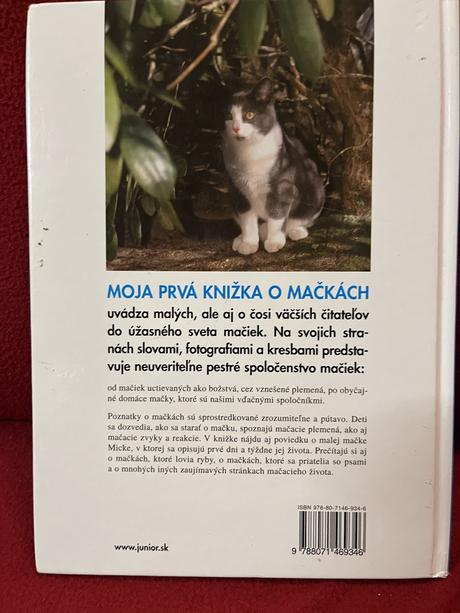 Predám knihu moja prvá kniha o mačkách.,