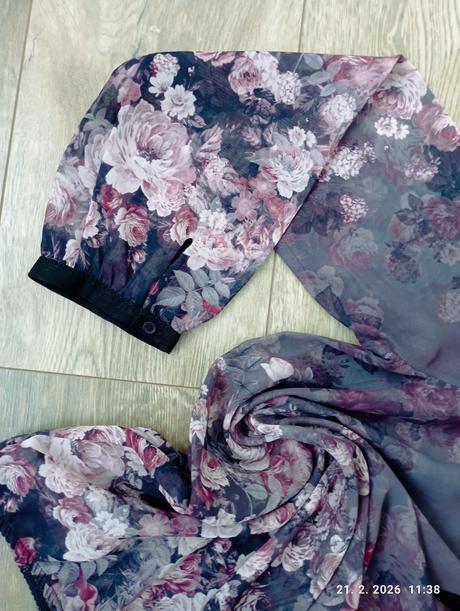 Priehľadná kvetinová tunika (už s poštovným), orsay,m