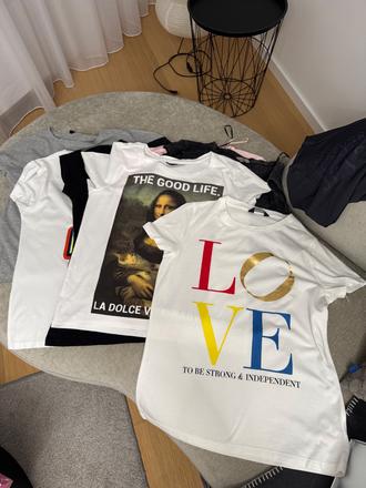 Sada triciek s kratkym rukavom 8ks, c&a,m