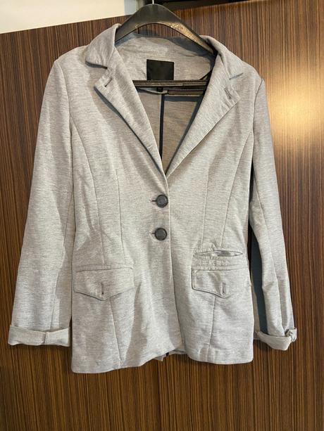 Teplákové sivé sako (36), amisu,36