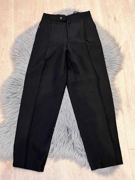 Chlapčenské čierne elegantné nohavice, 128