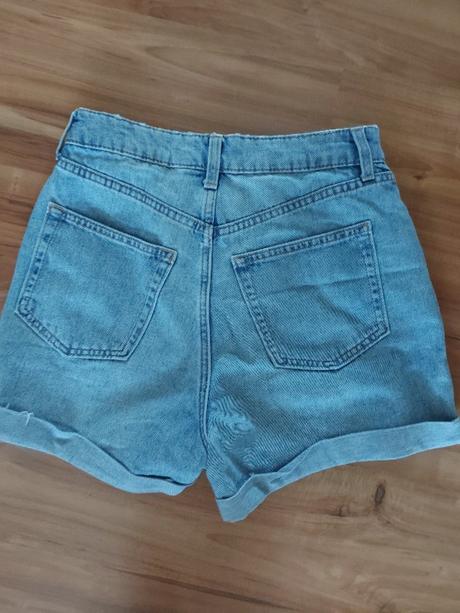 Rifľové šortky, h&m,34