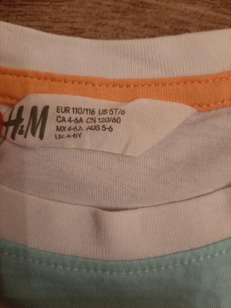 2x tricko h&m, h&m,110