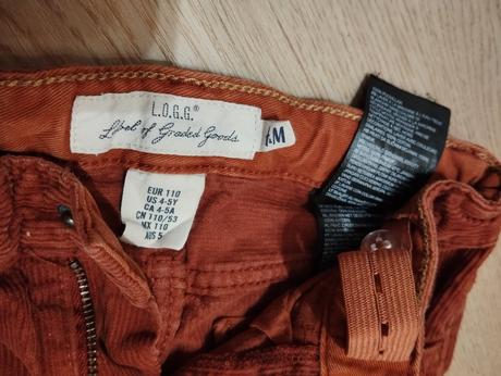 Chlapčenské menčestráky, h&m,110