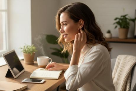 Strieborné kruhy pozlátené ružovým zlatom,