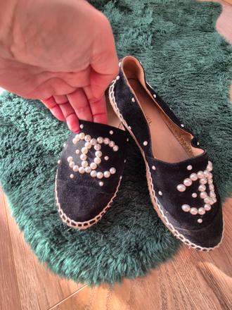 Chanel espadrilles s perlami, 39