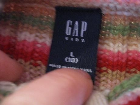 Dievčenský pásikovaný svetrík, 152/158, gap,152