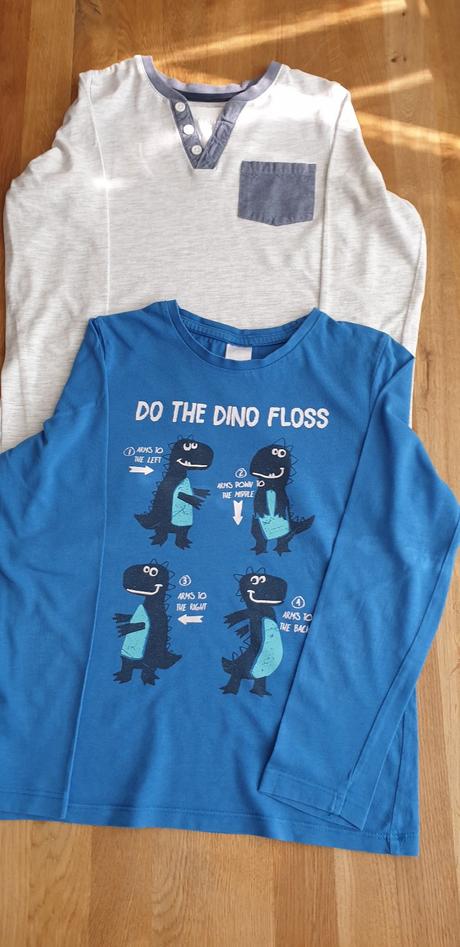 3x tričko s dlhým rukávom, palomino,134