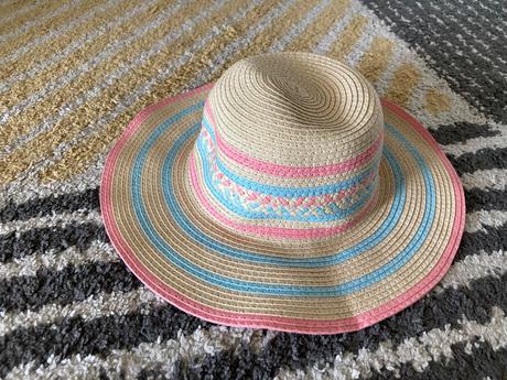 Pásikavý slamený klobúk 128/146, reserved,134