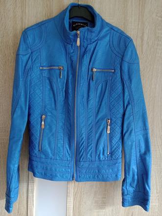 Modrá koženková bundička, m