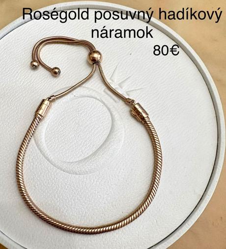 Pandora posuvný hadíkový náramok, pandora