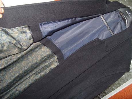 Dlhy eleg kabat podsity na zimu v 176- dlz130cm, l