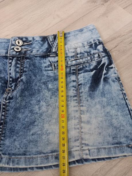 Riflová minisukňa, m