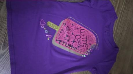 Fialové tričko s leským obrázkom 122-128, circo,122