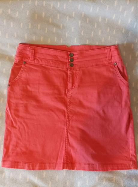 Lososová riflova sukňa, m